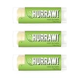 HURRAW! Mint (3 Pack) Lip Balm: Organic, Certified Vegan, Certified Cruelty Free, Non-GMO, Gluten Free, All Natural – Luxury Lip Balm Made in the USA – MINT (3 Pack)