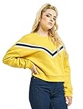 Urban Classics Damen Ladies Inset Striped Crew Pullover, Gelb (Honey 01466), Medium