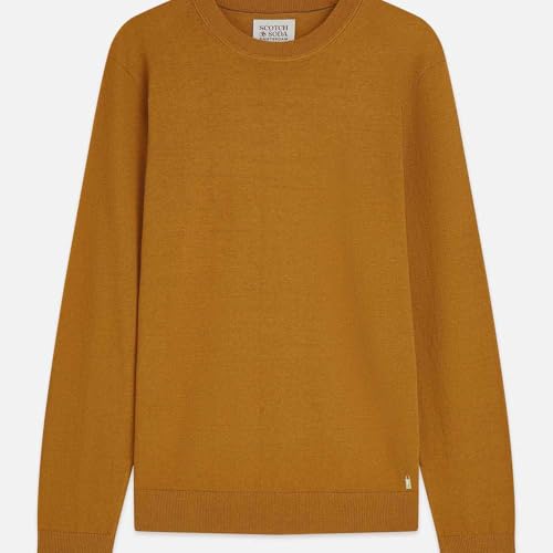 Pull homme Scotch & Soda regular crew neck en coton pour la mi-saison