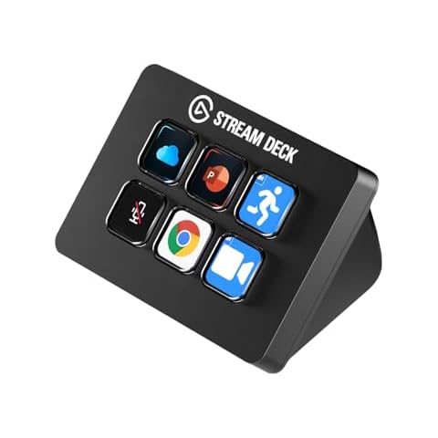 Elgato Stream Deck Mini – Control Zoom, Teams, PowerPoint, MS Office and More, Boost Productivity with Seamless Integration for Daily Apps, Set Up Shortcuts Easily, Compatible with Mac and PC Cover