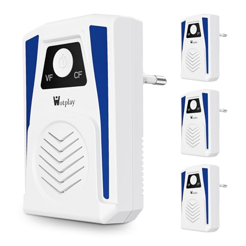 Wotplay Ultrason Souris et Rats 4 PCS Puissants Prise Anti Moustique, sans Rayonnement, Adapté aux Familles Efficaces Contre Les Souris Araignées Moustiques Cafards