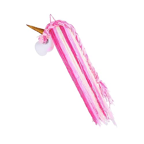 PRETYZOOM 1Pc Unicorn Hair Clip Holder Felt Unicorn Organizer for Hair Bows Clips Accessories Cute Wall Hanging Storage for Festive Decor