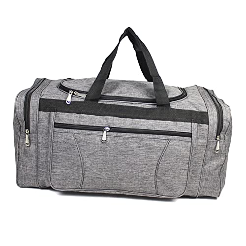 Oxford Waterproof Travel Bag, Travel Garment Bag Multi Pockets Oxford Fabric Travel Bag for Gentlemen(Light Grey)3