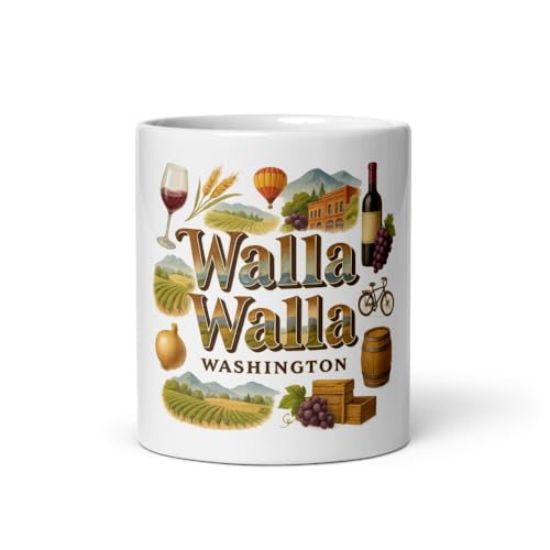 Walla Walla Wine Country Mug 11oz Ceramic Coffee Cup