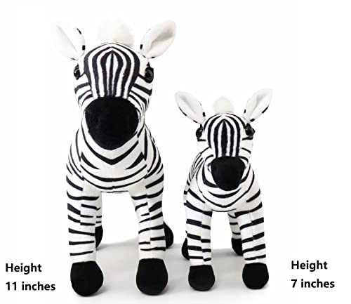 Ice King Bear Mom and Baby Stuffed Animals Set Zoo Wild Animals (Zebra) by Ice King Bear - Used condition - Image 2