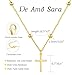 De Amo Sara Cross Necklace for Women, Dainty 14K Gold Plated Cross Pendant Simple Long Necklaces for Women, Christian Faith Necklace Trendy Gold Jewelry Gifts for Easter