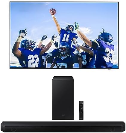 SAMSUNG QN77S95CAFXZA 77 Inch Ultra Slim 4K Quantum HDR OLED Smart TV with a HW-Q60B 3.1ch Soundbar and Subwoofer with DTX Virtual:X (2023)