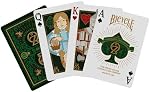 Bicycle Wizard of Oz Playing Cards, Oz Inspired Playing Card Deck, Emerald and Gold, 1 Deck