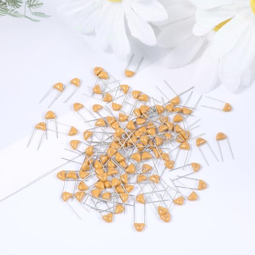 100 Stück 0,1 µF 104 100 nF Monolithische Keramik Kondensator, 50V Keramik Kondensator Sortiment Kit Mehrschichtiger Kondensatoren Monolithic Ceramic Capacitor Capacitors (5,08 mm)
