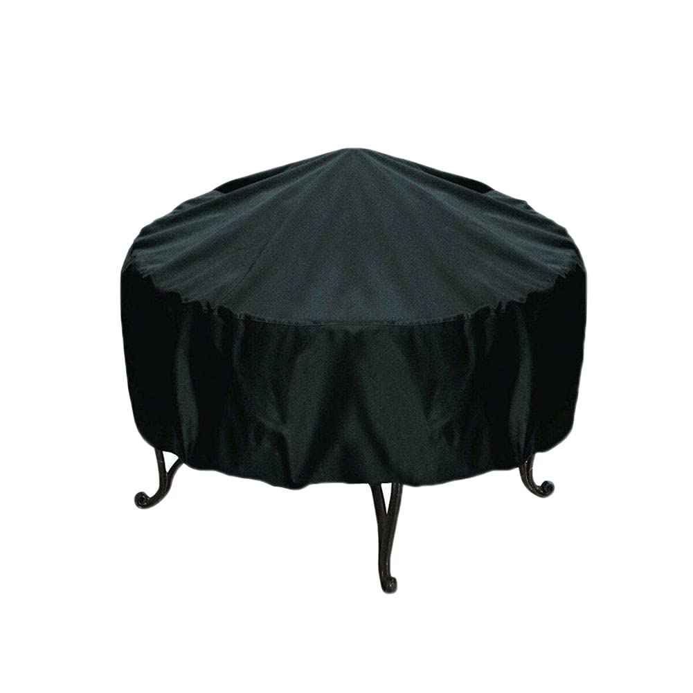 Housse de barbecue ronde 120x75cm en bâche bâche noire imperméable