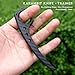 WHWUE Fixed Blade Claw Knife, Carbon Fiber Tactical EDC Tool, Combat Pocket Trainer Tool, No Cutting Edge, for Practice Training and Play (Carbon Fiber 3K)