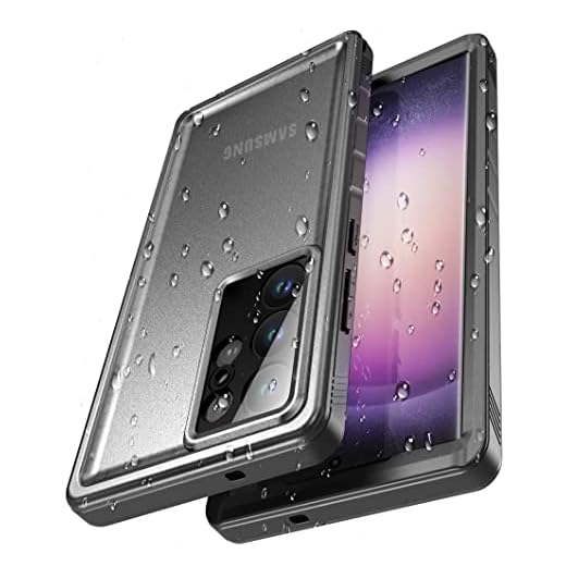 Cozycase Coque pour Samsung Galaxy S23 Ultra Étanche Antichoc 360 degre Incassable Militaire Rigide Intégrale/Bumper/Housse/IP68 Waterproof/Imperméable/Eau/Etui S 23 Ultra Case avec Protection Camera