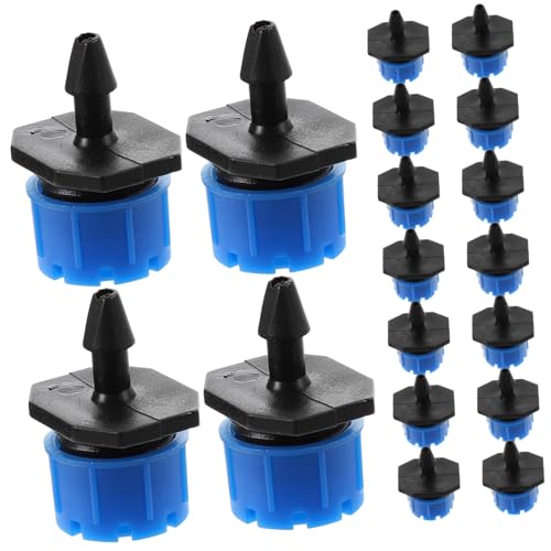 Happyyami 100個 可能ドリップ灌漑ノズル 耐久性プラスチック製 園芸用圧力補償型水やりエミッター 小型省スペース設計 花壇 果樹 鉢植え適用