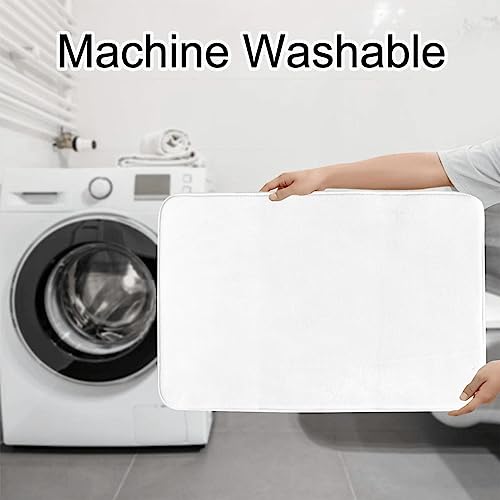 Tapis de bain antidérapant blanc lot de 3 ultra absorbant pour sol sécurisé - 8