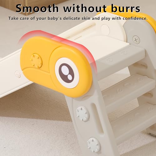 Kids Folding Slide is Suitable for 1-3 Year Old Children in Indoor and Outdoor playgrounds. Easy to Assemble Independent Slide Climbers(Grey)
