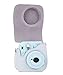 Phetium Soft PU Leather Protective Case with Shoulder and Pocket for Fujifilm Instax Mini8 8+/Mini9 Instant Camera (Smokey White)