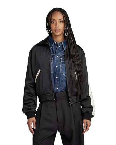 G-Star Raw Cazadora De Aviador Souvenir Para Mujer, Negro Dk Black D23860-D414-6484 , Xl G-Star Raw Cazadora De Aviador Souvenir Para Mujer, Negro Dk Black D23860-D414-6484 , Xl