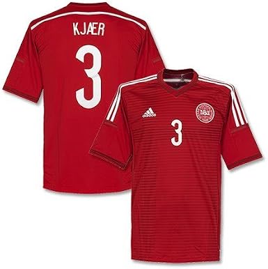 Danimarca Maglia Home 2014 2015 + kjaer 3, Unisex, Rot : Amazon.it: Sport e  tempo libero