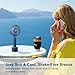 HandFan Portable Handheld Fan, Small Personal Hand Fan, Electric Mini Cooling Fans, USB Rechargeable Desk Fans for Travel Beach Makeup Office Disney, Gifts for Women(Royal Blue)