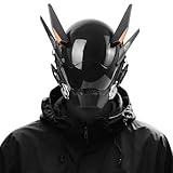 Punk Maske für Männer, Futuristische Techwear-Halbmaske, Sci-Fi Cosplay Helm, Helm Punk für Festivals, Partys & Fasching