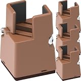 Artibetter Rialzi Regolabili per Letto e Mobili 4 Pezzi, Supporto Piedini Regolazione Larghezza 22-42mm, Materiale Acciaio e ABS, Portata Fino a 250kg, Adatti per Rete a Doghe e Divano