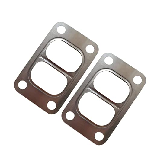 Image of 2Pack YCHIMAN Turbo Gasket T3 T34 T35 T38 Twinscroll Entry Divided Turbin Inlet Turbocharger