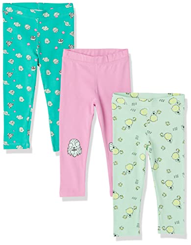 Amazon Essentials Disney | Marvel | Star Wars | Frozen | Princess Legging Fille, Lot de 3, Star Wars Friends, 4 ans