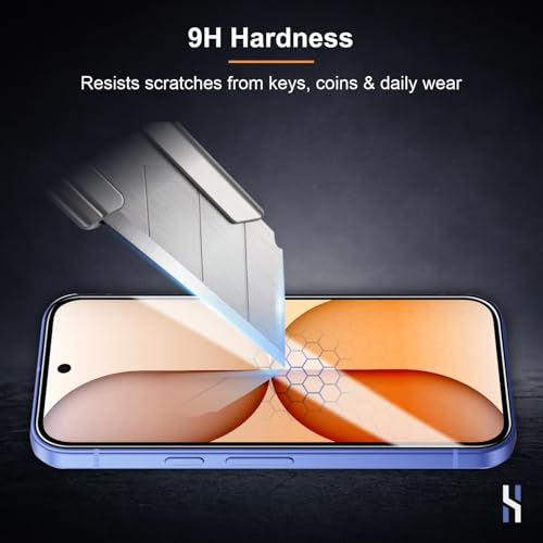 Image of Tempered Glass for Nothing Phone 4a (6.78 Inch) Military Grade 9H Screen Guard, Anti-Scratch, Shatterproof, Edge to Edge Full Coverage - Black Border