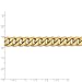 Diamond2Deal 14k Yellow Gold 11mm Semi-Solid Miami Cuban Chain Necklace