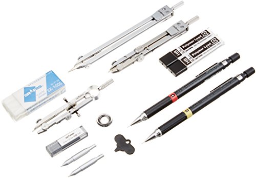 Dorapasu German formula drawing instrument set mallette de dessin industriel 16 pièces 01 518 7