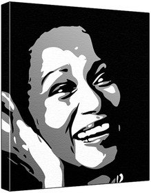 Francine Bell (100% Original Painting. Not A Print ) Acrylic Paint On Deep Framed Canvas (60 x 50 x 1.8 cm) 3-Colour Black/Grey/White-picture-12