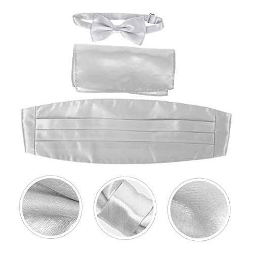 Set Formal de Pajarita con Cinturilla y Pañuelo para Hombre miniatura 4