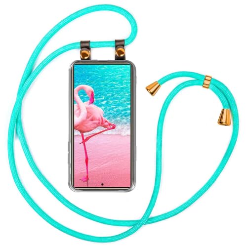 Chaîne de téléphone Samsung S25 Ultra moex contre les chutes avec collier turquoise
