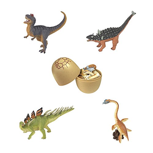 ARTKAL Assorted 4pcs/Set 3D Dinosaur Puzzles of Ukenn 12th DIY Dino Egg Kids Educational Toy 7466