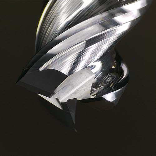 Image of Tools High Finishing Carbide End Mill for Aluminum or Copper Cutting, U-Type Design Square Milling Cutter, 3 Flute Mill Bits Sets 1 /2 Shank (1 /2-3 inch 1PCS)