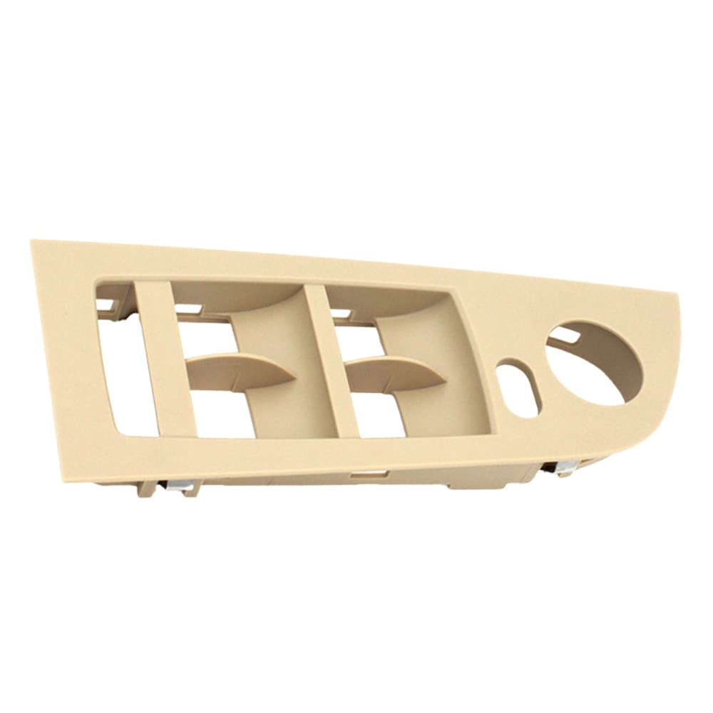 Botón de interruptor maestro de ventana eléctrica Kacepar, botón de ventana eléctrica, botón maestro de control de ventana beige compatible con BMW E90 E91, 61319217331