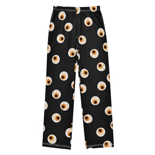 Boys' Pants Halloween Zombie Eye Long Bottoms Jogger Pants Elastic Waist Trousers with Pockets S-XL