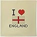 Azeeda 40cm 'I Love England' Funda de cojín de Lona (CV00023657)