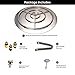 Dreffco Fire Pit Burner Pan & Ring - Works with Natural Gas - Stainless Steel Fire Pit Burner Kit 36-Inch Pan, 30-Inch Ring - 250,000 BTU Max