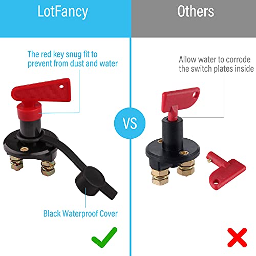 Lotfancy 10C-1626-N Battery Disconnect Switch thumb #2