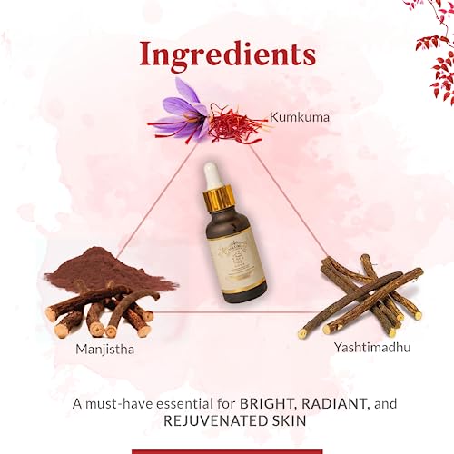 Haappy Herbs Kumkumadi Miraculous Fluid - 30ml | Face Oil for Glowing Skin | Ayurvedic Kumkumadi Tailam for Pigmentation, Reduces Signs of Aging