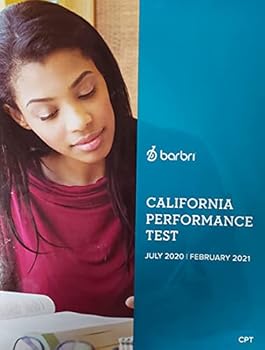Paperback California Performance Test July 2020 | February 2021 CPT Book