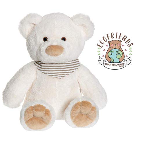 Teddykompaniet Teddybär 2897 Kuscheltier Teddybär Weiß Malte - Teddy Bear 35 cm – Stofftier Teddybär Eco-Friendly… – Bild 5