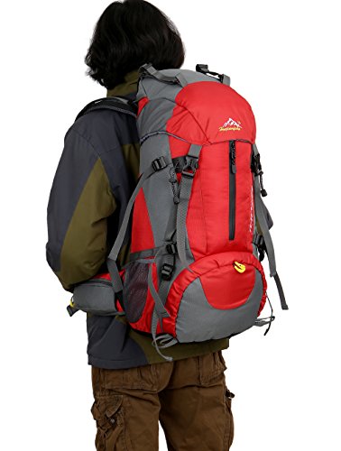 Wonenice 50L(45+5) Waterproof Hiking Backpack - Outdoor Sport Daypack With Rain Cover #TOP3