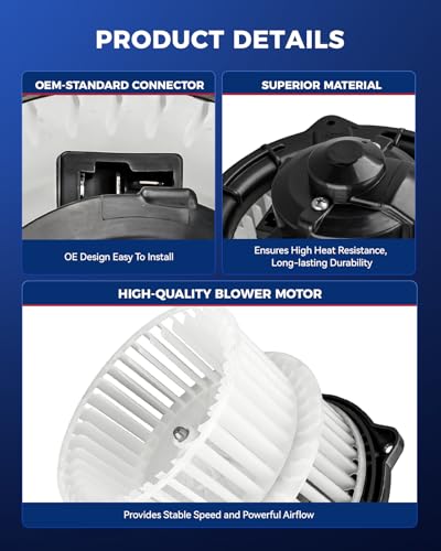 Image of KAX AC Blower Motor Compatible with Scion xA 2004-2006, Scion xB 2004-2006, Toyota Echo 2000-2005 - HVAC Heater Blower Motor Replaces# 700172,76950