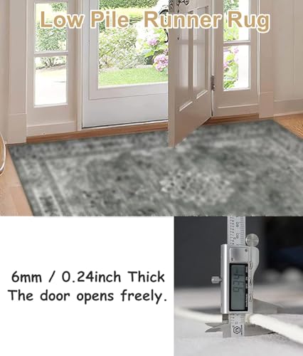 Alfombra de pasillo bohemia con base antideslizante para un hogar seguro y cómodo 4