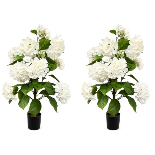 2 Pack, 3FT Faux Hydrangea Tree - image 1