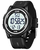 CIVO Sports Digital Watches for Men: Ultra-Thin Waterproof Large Dial Watch