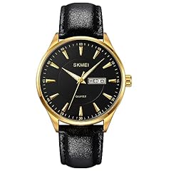 Gold case black dial