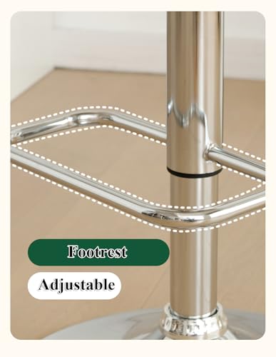 Tabourets de bar pivotants hauteur réglable 59-81 cm avec siège confortable